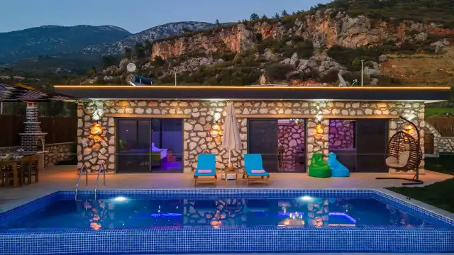 Villa Günbatımı Çavdır | Kalkan Çavdır Kiralık Villa